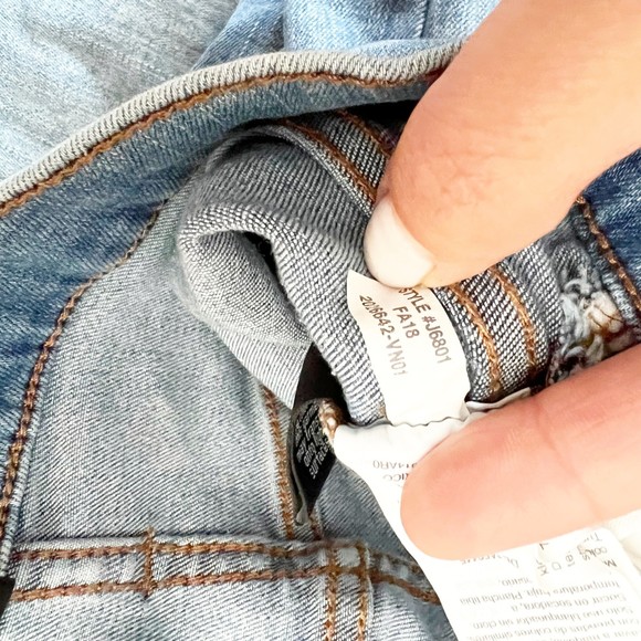 J. Crew | High Waisted Skinny Raw Hem Jeans Sz. 30 J6801 - Picture 5 of 11